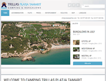 Tablet Screenshot of campingtrillas.com